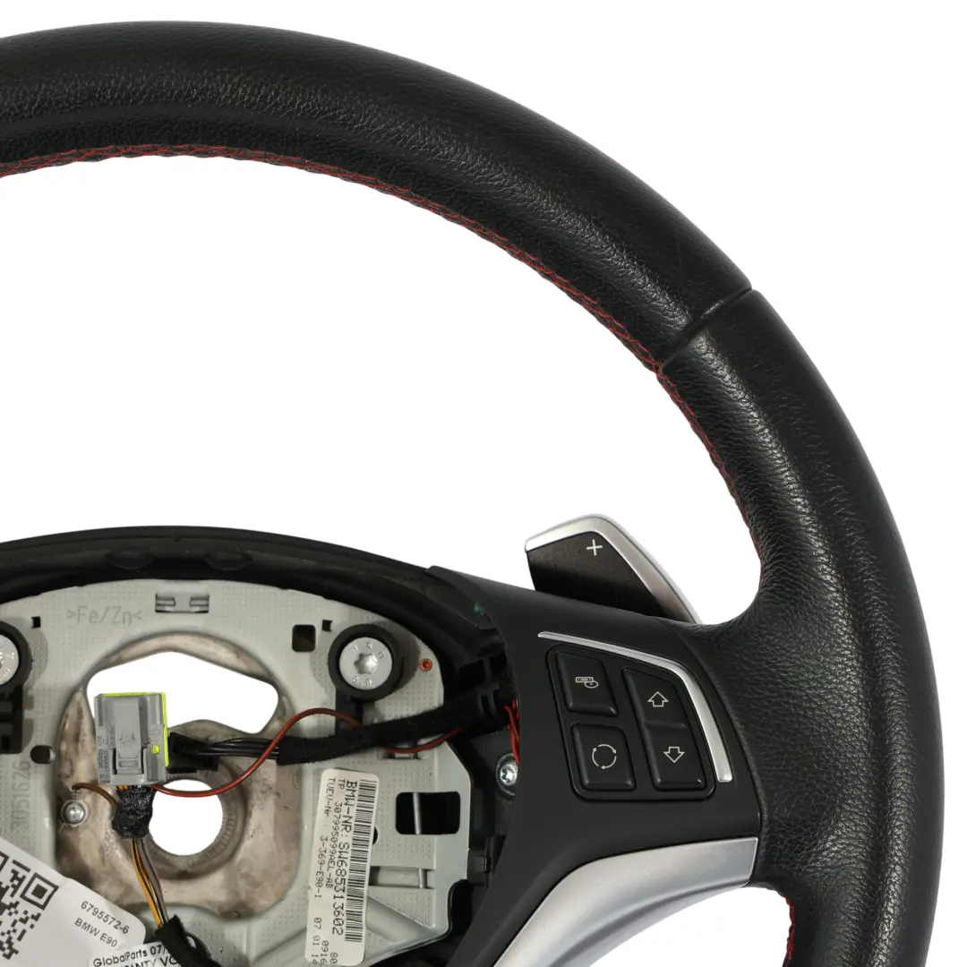 BMW E81 E87 E90 E91 E92 Kierownica Sport Czarna Skóra Multifunkcja Łopatki - SKU 6795572-6 - Numer Części 6795572