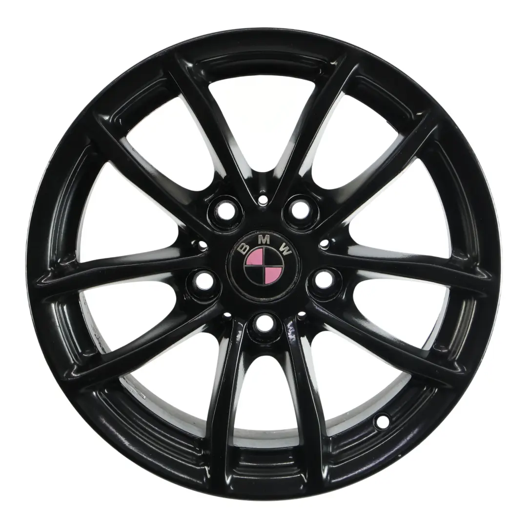 BMW F20 F21 F22 F23 Black Wheel Alloy Rim 16" 7J ET:40 V-Spoke 378 - SKU 6796202-3 - Part number 6796202