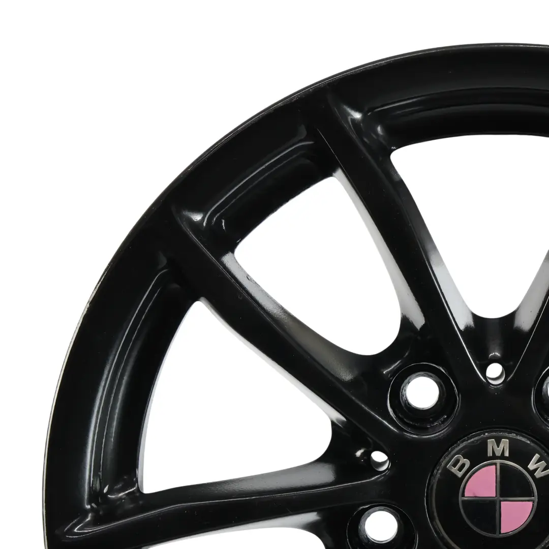 Llanta de aleación negra 16" 7J ET:40 V-Spoke 378 para BMW F20 F21 F22 F23 con número de pieza 6796202 BMW F20 F21 F22 F23 Llanta de aleación negra 16" 7J ET:40 V-Spoke 378 - SKU 6796202-3 - Número de pieza 6796202