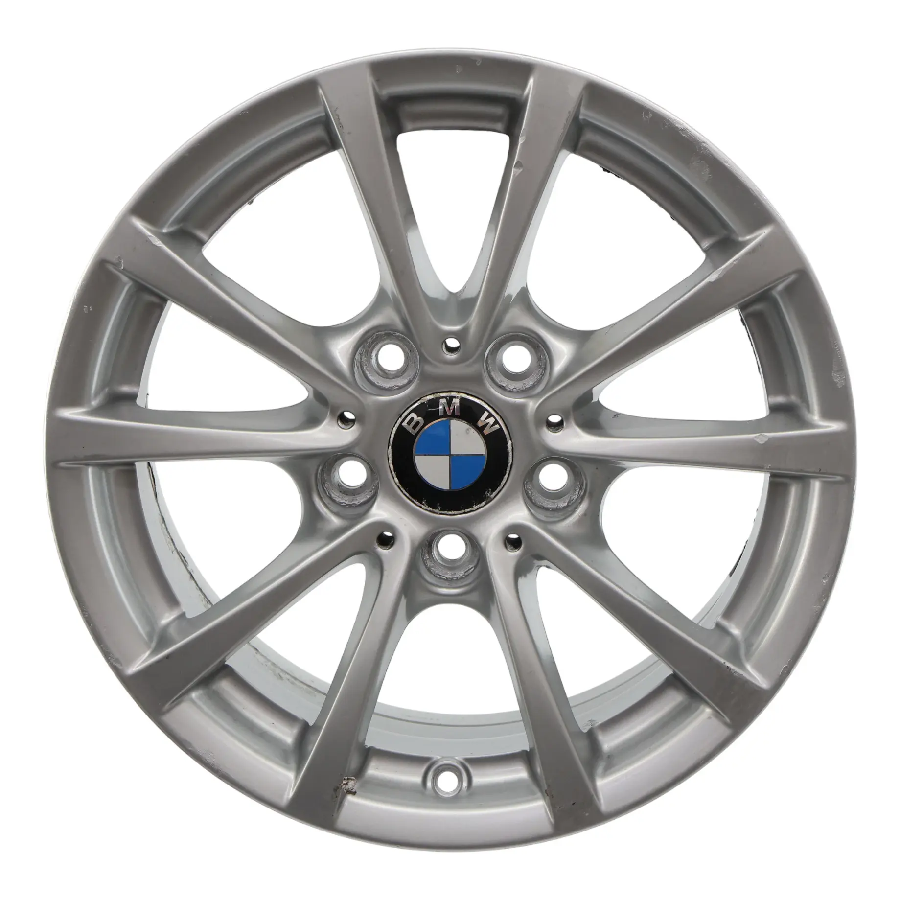 BMW F30 F31 F36 Silver Alloy Wheel Rim 16" 7J ET:31 V-spoke 390 6796236