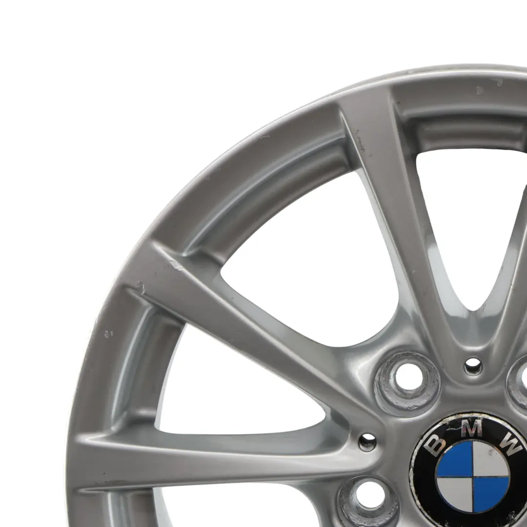 BMW F30 F31 F36 Silver Alloy Wheel Rim 16" 7J ET:31 V-spoke 390 - SKU 6796236-1 - Part number 6796236