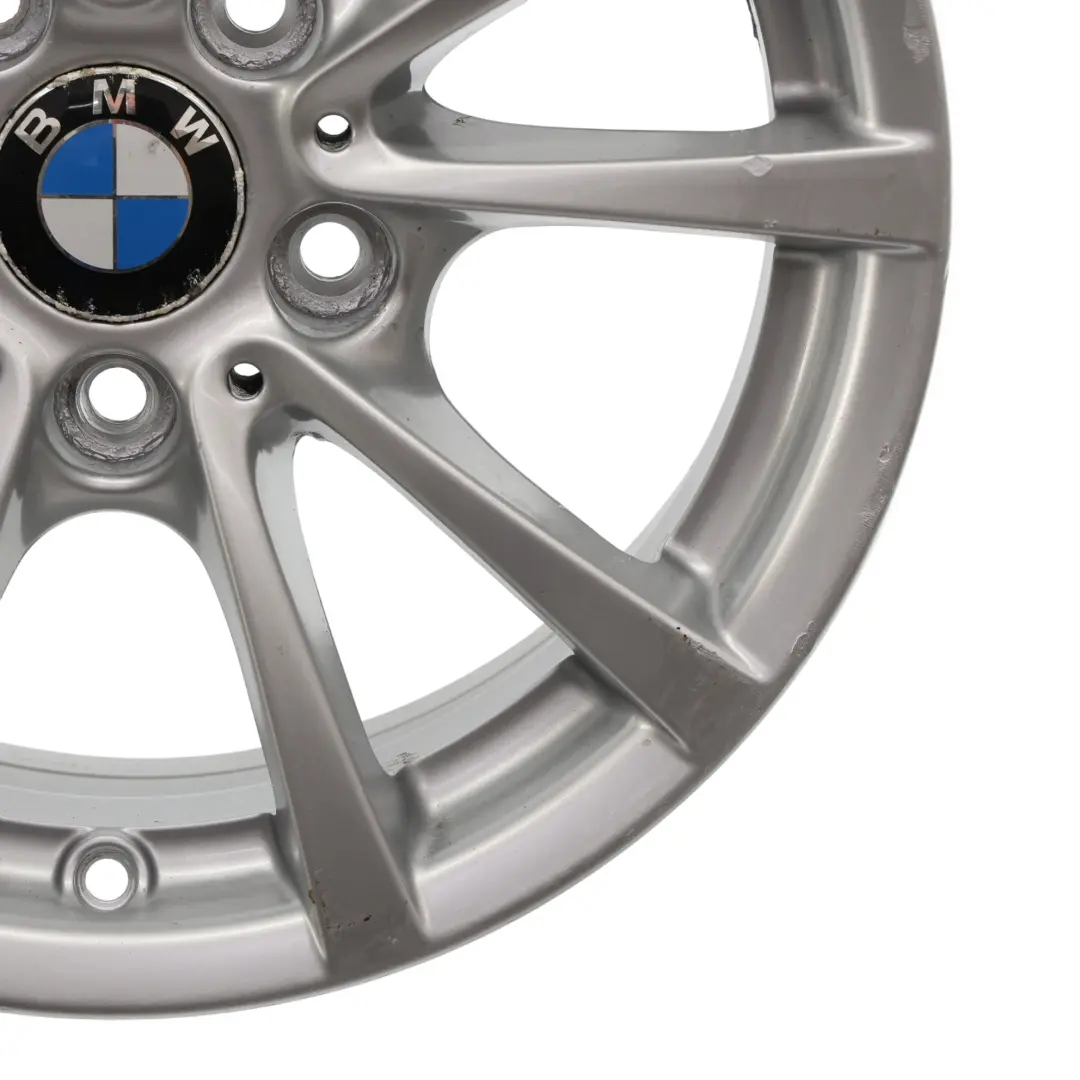 BMW F30 F31 F36 Silver Alloy Wheel Rim 16" 7J ET:31 V-spoke 390 - SKU 6796236-1 - Part number 6796236