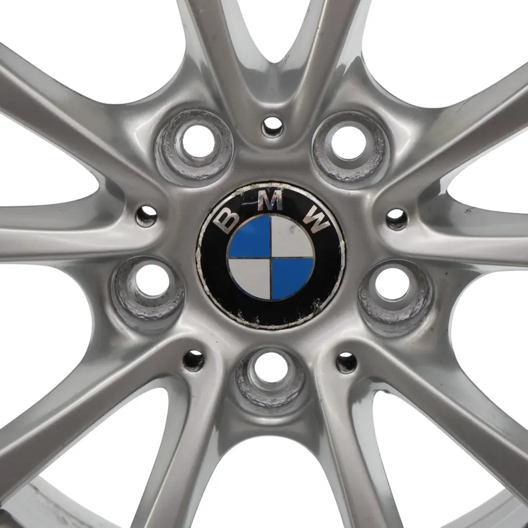 BMW F30 F31 F36 Silver Alloy Wheel Rim 16" 7J ET:31 V-spoke 390 - SKU 6796236-1 - Part number 6796236