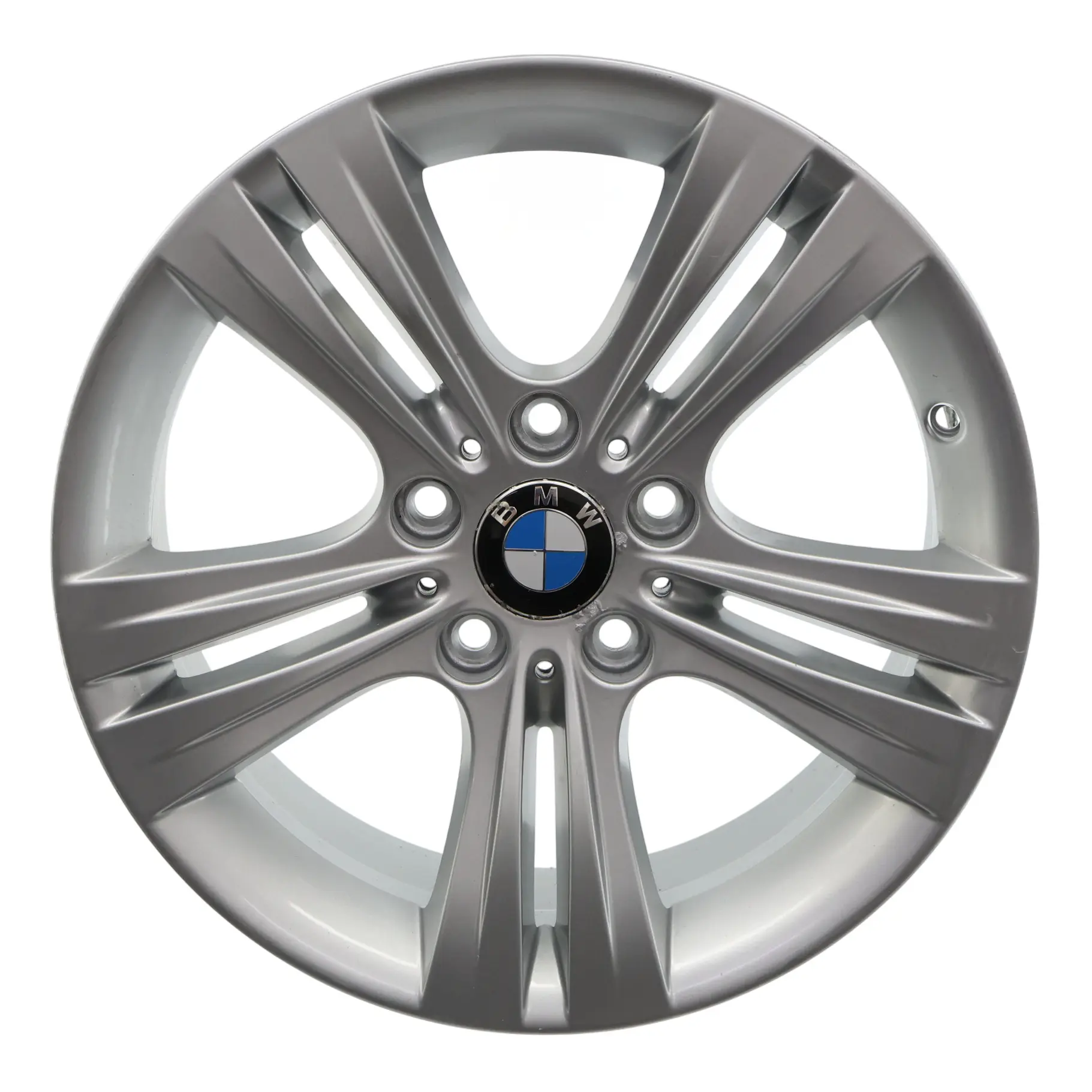 BMW F30 F31 F32 Silver Alloy Wheel Rim 17" Double Spoke 392 ET:37 7,5J 6796239