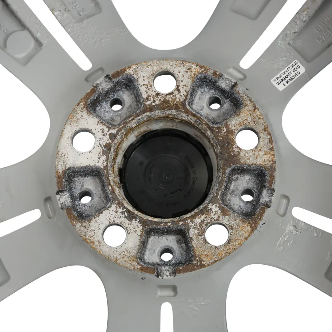 BMW F30 F31 F32 Silver Alloy Wheel Rim 17" Double Spoke 392 ET:37 7,5J - SKU 6796239-7 - Part number 6796239