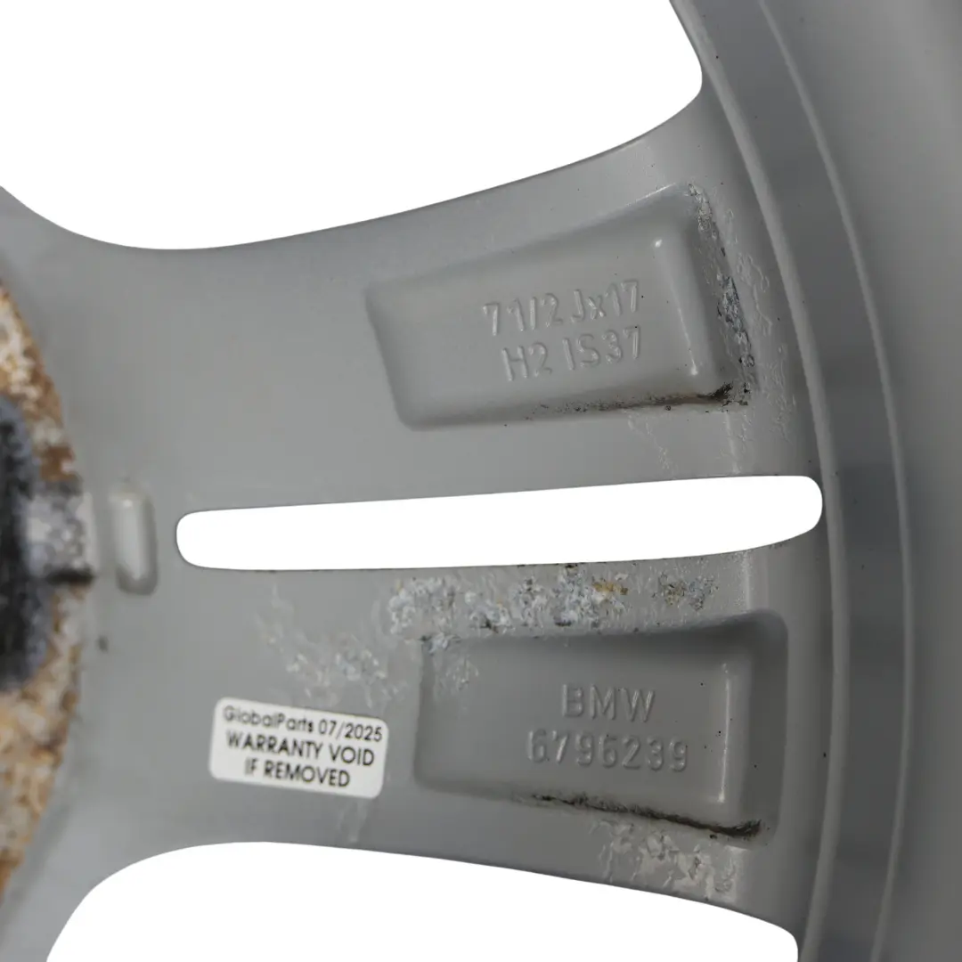 BMW F30 F31 F32 Silver Alloy Wheel Rim 17" Double Spoke 392 ET:37 7,5J - SKU 6796239-7 - Part number 6796239