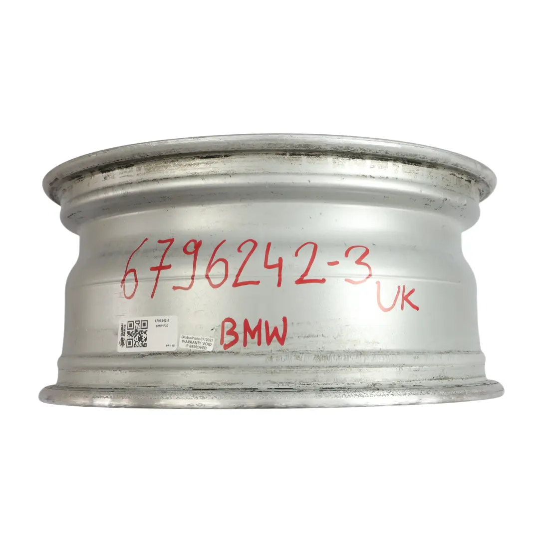 BMW F30 F31 F32 Silver Alloy Wheel Rim 17" Star Spoke 393 7,5J ET:37 - SKU 6796242-3 - Part number 6796242