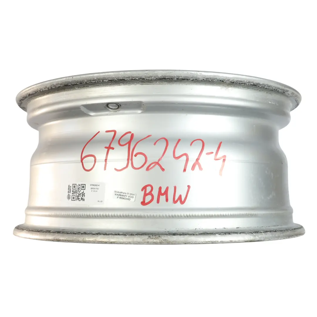 BMW F30 F31 Llanta Aleacion Plateada 17" Star Spoke 393 ET:37 7,5J - SKU 6796242-4 - Número de pieza 6796242