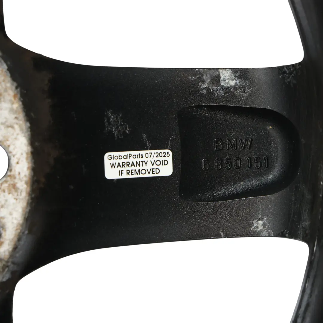  Llanta Aleación Negra BMW F20 F21 17" Estrella Spoke 379 ET:43 7,5J - SKU 6850151-16 - Número de pieza 6850151