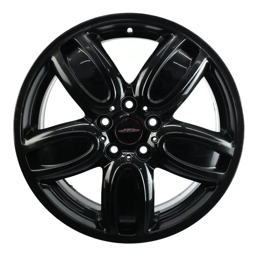 Llanta De Aleación Negra 18" 7J ET:54 JCW Cup Spoke para Mini F55 F56 F57 con número de pieza 6855115 Mini F55 F56 F57 Llanta De Aleación Negra 18" 7J ET:54 JCW Cup Spoke - SKU 6855115-4 - Número de pieza 6855115