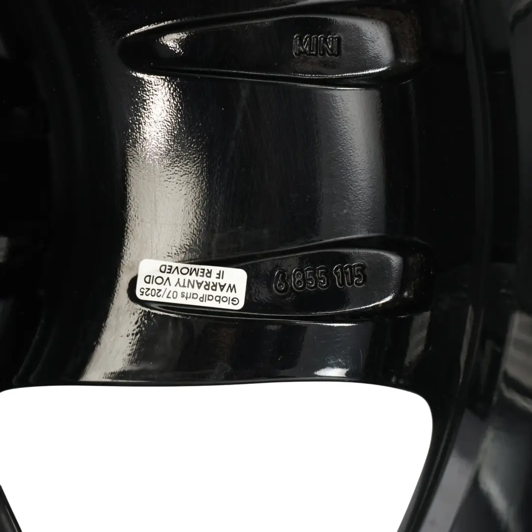 Alloy Rim 18" 7J ET:54 JCW Cup Spoke to Mini F55 F56 F57 Black Wheel with Part number 6855115 Mini F55 F56 F57 Black Wheel Alloy Rim 18" 7J ET:54 JCW Cup Spoke - SKU 6855115-4 - Part number 6855115