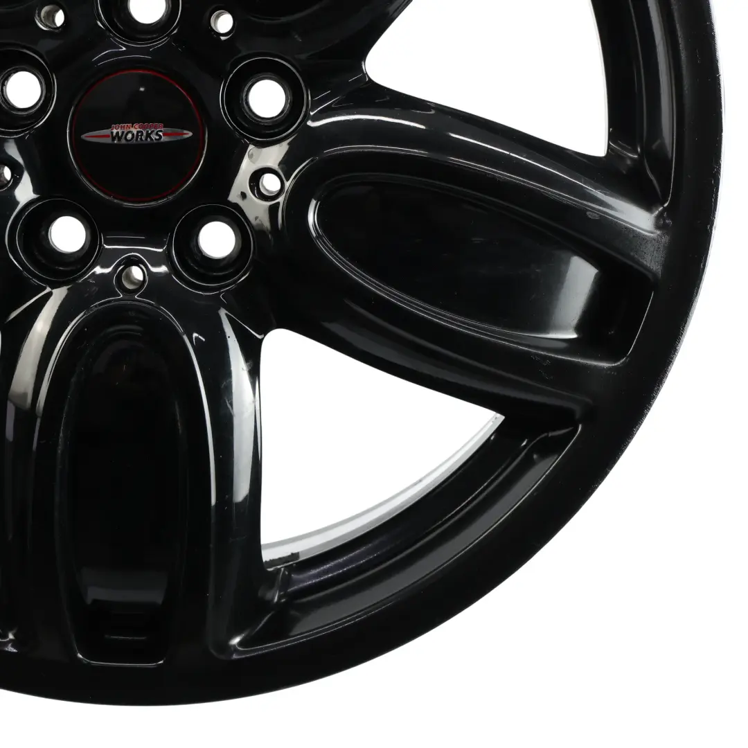 Schwarz Felge 18" 7J ET:54 JCW Cup Speiche für Mini F55 F56 F57 mit Teilenummer 6855115 Mini F55 F56 F57 Schwarz Felge 18" 7J ET:54 JCW Cup Speiche - SKU 6855115-4 - Teilenummer 6855115