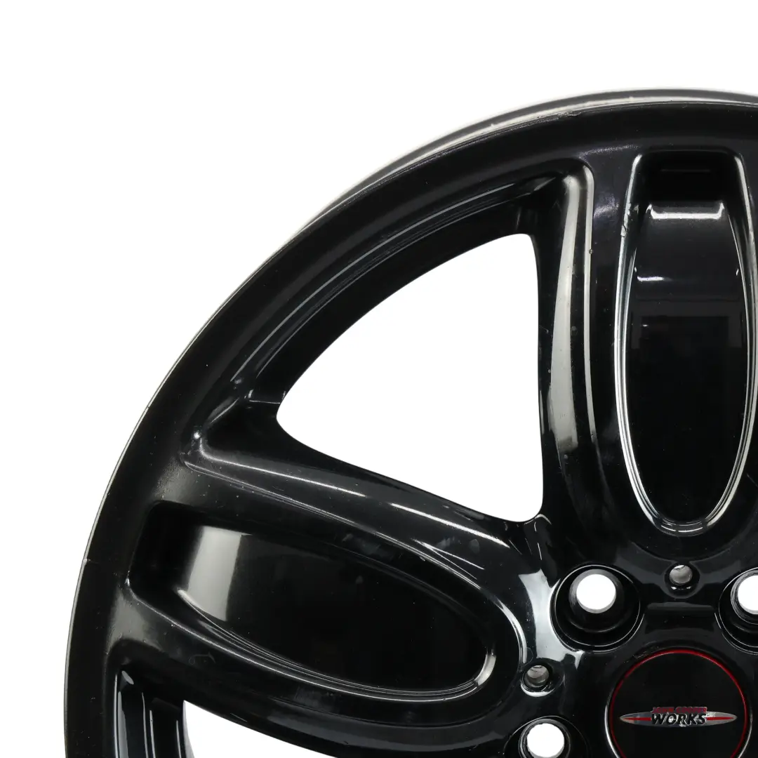 Schwarz Felge 18" 7J ET:54 JCW Cup Speiche für Mini F55 F56 F57 mit Teilenummer 6855115 Mini F55 F56 F57 Schwarz Felge 18" 7J ET:54 JCW Cup Speiche - SKU 6855115-5 - Teilenummer 6855115