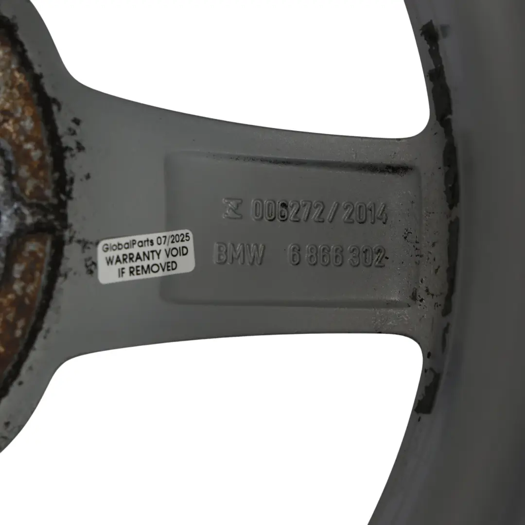 BMW F20 F21 F22 F23 Llanta Aleacion Plateada 16" 7J ET:40 Star Spoke 654 - SKU 6866302-2 - Número de pieza 6866302