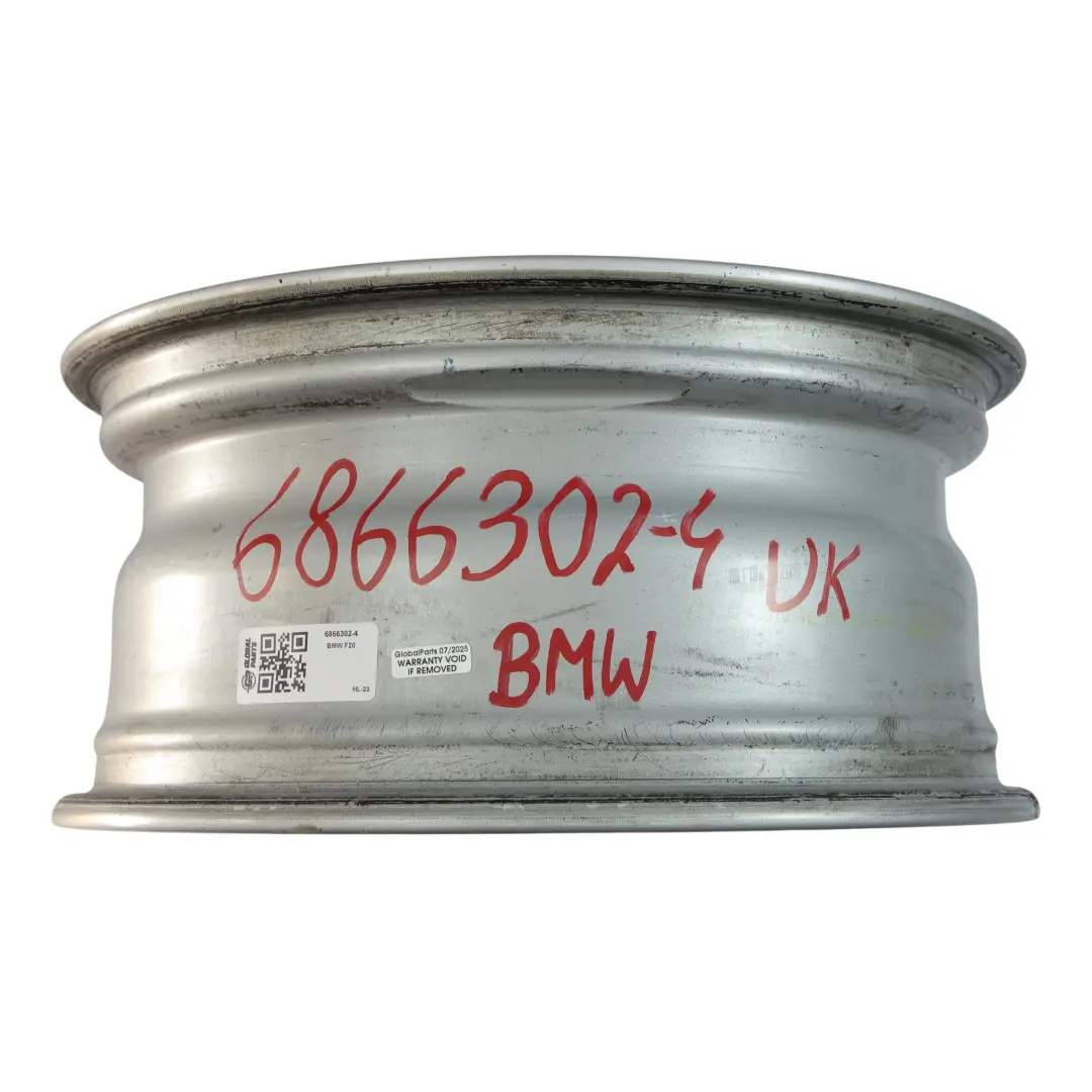 BMW F20 F21 F22 F23 Silver Wheel Alloy Rim 16" ET:40 7J Star Spoke 654 - SKU 6866302-4 - Part number 6866302