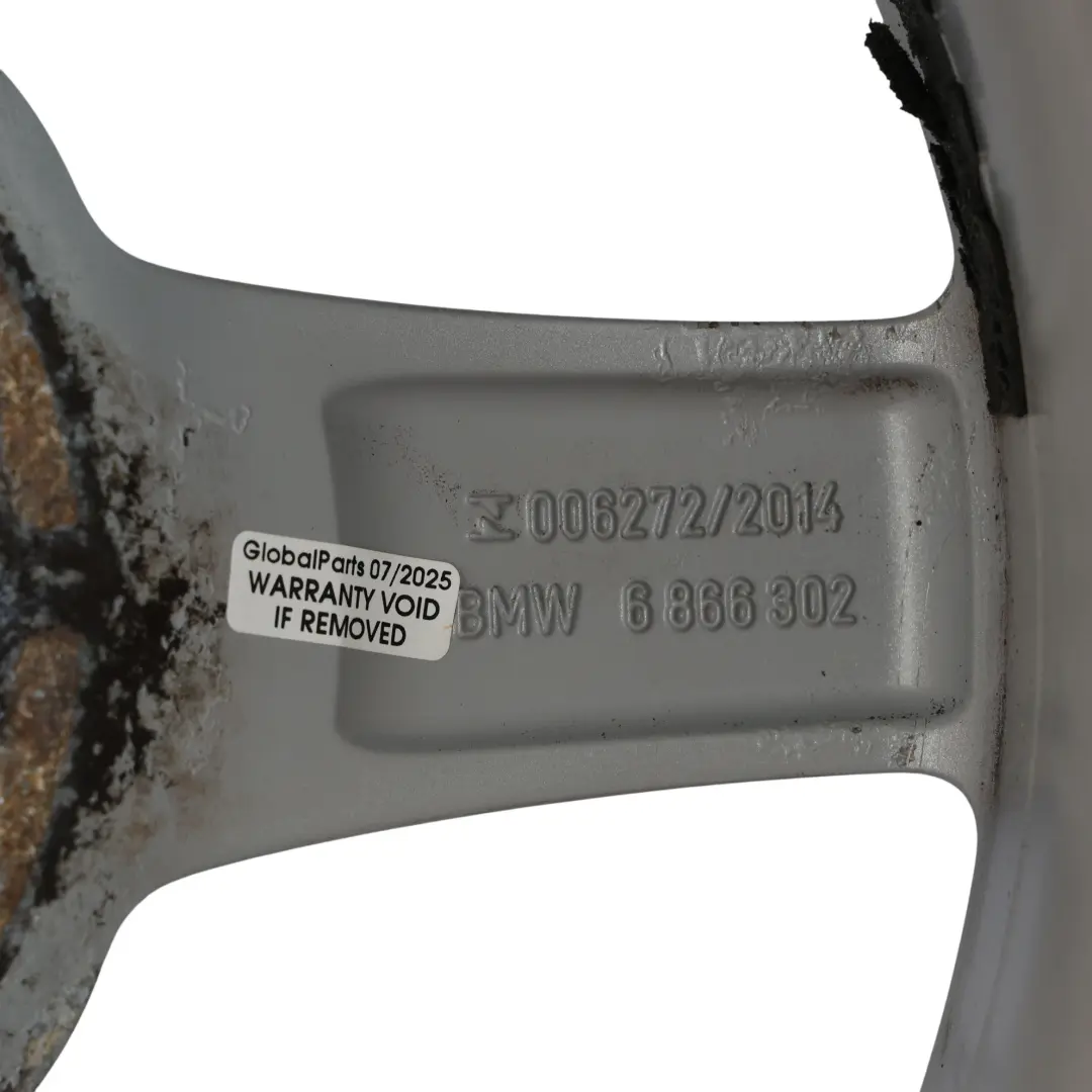 BMW F20 F21 F22 F23 Silver Wheel Alloy Rim 16" ET:40 7J Star Spoke 654 - SKU 6866302-4 - Part number 6866302