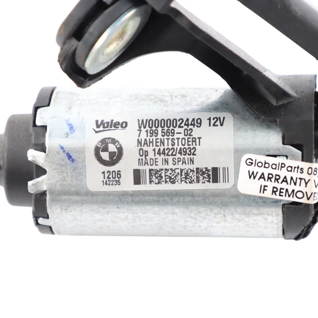 BMW E81 E87 Rear Window Wiper Motor Actuator Part Valeo 7199569 - SKU 6921959-3 - Part number 6921959