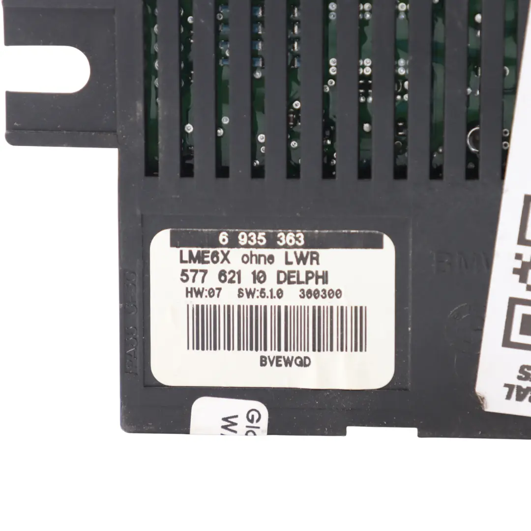 Light Control Unit Module ECU LME6X Delphi to BMW E60 with Part number 6935363 BMW E60 Light Control Unit Module ECU LME6X Delphi - SKU 6935363 - Part number 6935363