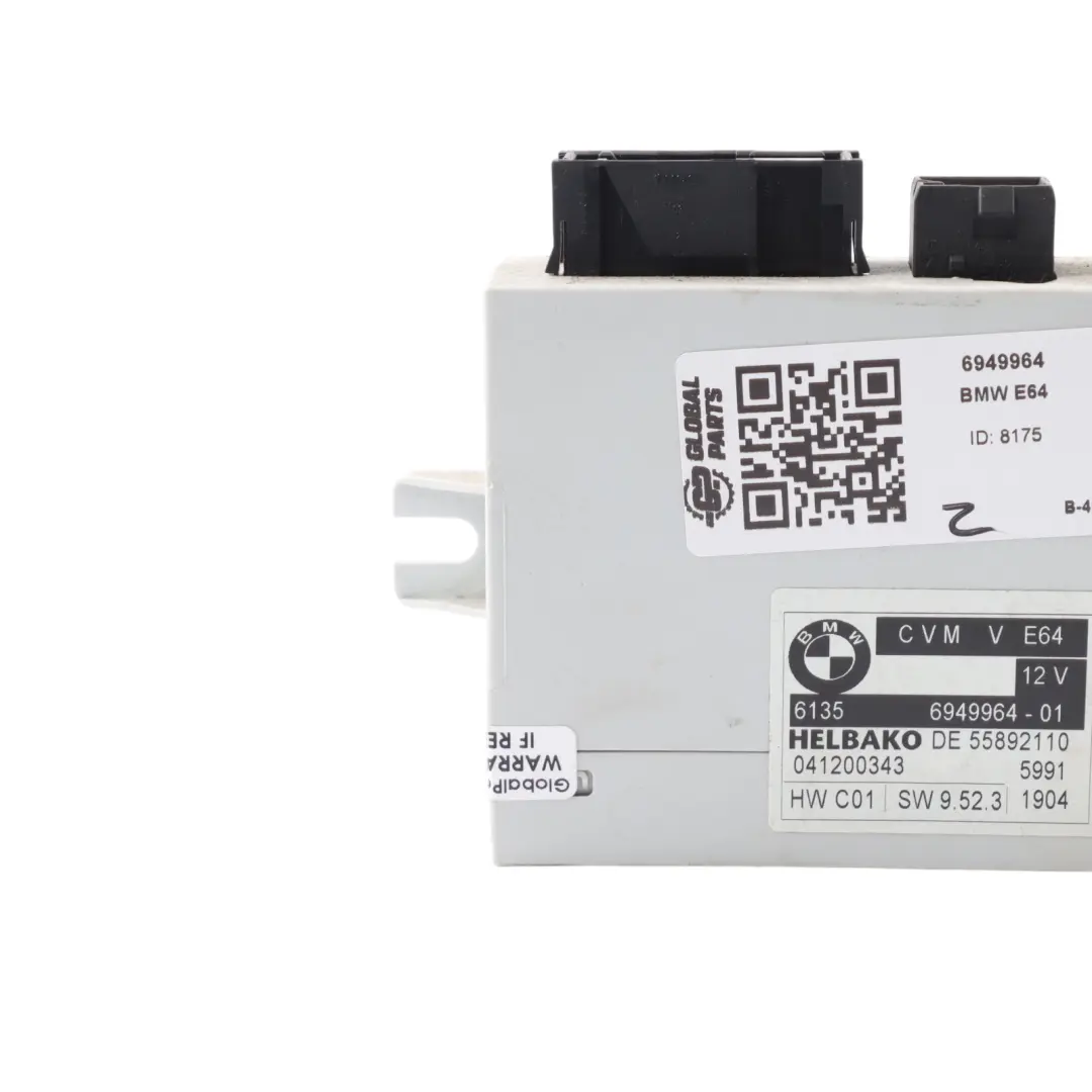 BMW E64 E64N Cabrio Convertible Folding Top Roof ECU Module - SKU 6949964 - Part number 6949964