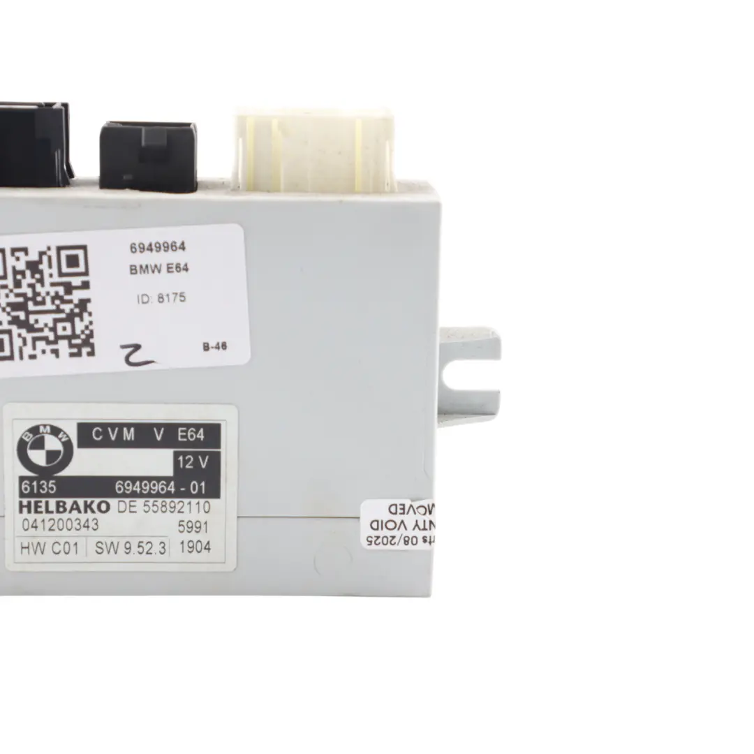 BMW E64 E64N Cabrio Convertible Folding Top Roof ECU Module - SKU 6949964 - Part number 6949964