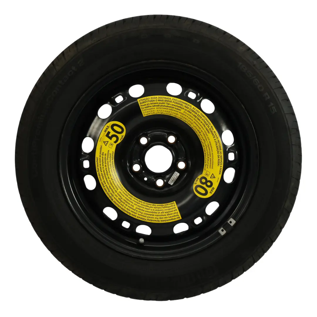 Volkswagen Polo 6R Roue De Secours En Acier Pneu R15 6J 185/60 - SKU 6C0601027-1 - Numéro de pièce 6C0601027