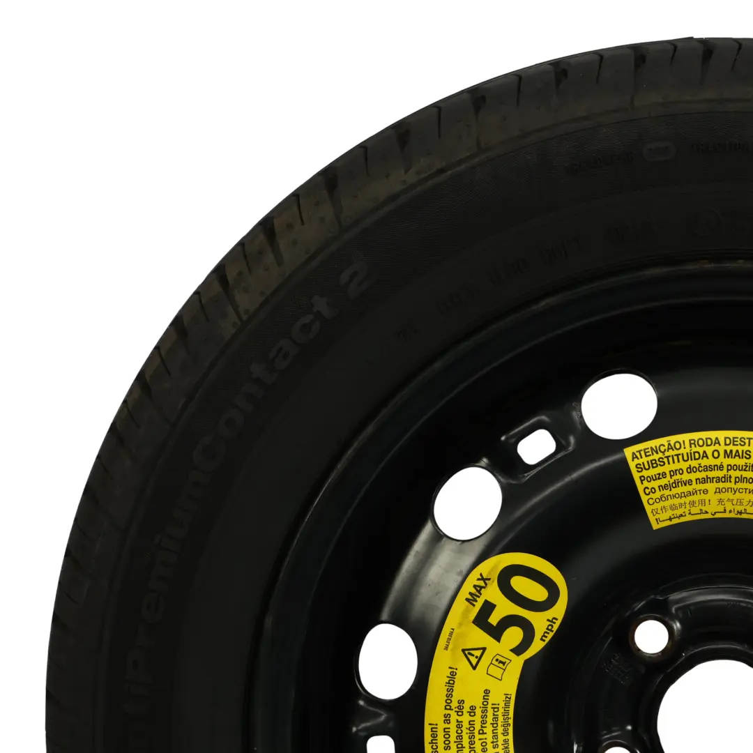 Volkswagen Polo 6R Roue De Secours En Acier Pneu R15 6J 185/60 - SKU 6C0601027-1 - Numéro de pièce 6C0601027