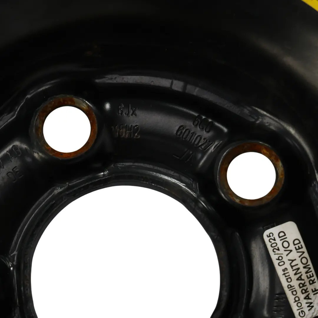 Volkswagen Polo 6R Roue De Secours En Acier Pneu R15 6J 185/60 - SKU 6C0601027-1 - Numéro de pièce 6C0601027