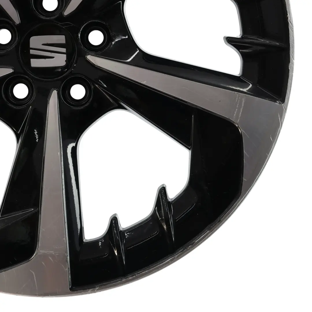 Seat Ibiza FR 6K1 Silberne Leicht Metall Felge 18" 7J ET:51 - SKU 6F0601025S-1 - Teilenummer 6F0601025S