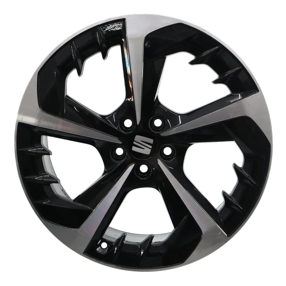 Rim Alloy Brillian Black 18" 7J ET:51 to Seat Ibiza FR 6K1 Wheel with Part number 6F0601025S Seat Ibiza FR 6K1 Wheel Rim Alloy Brillian Black 18" 7J ET:51 - SKU 6F0601025S-3 - Part number 6F0601025S