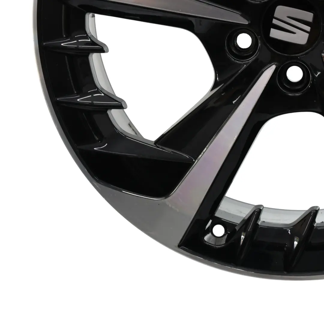 Rim Alloy Brillian Black 18" 7J ET:51 to Seat Ibiza FR 6K1 Wheel with Part number 6F0601025S Seat Ibiza FR 6K1 Wheel Rim Alloy Brillian Black 18" 7J ET:51 - SKU 6F0601025S-3 - Part number 6F0601025S