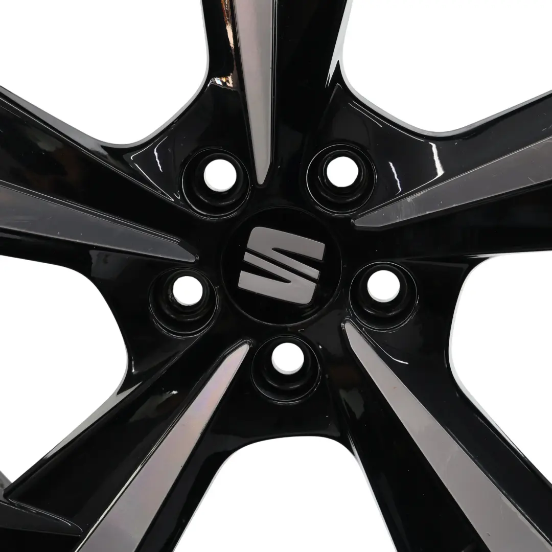 Rim Alloy Brillian Black 18" 7J ET:51 to Seat Ibiza FR 6K1 Wheel with Part number 6F0601025S Seat Ibiza FR 6K1 Wheel Rim Alloy Brillian Black 18" 7J ET:51 - SKU 6F0601025S-3 - Part number 6F0601025S
