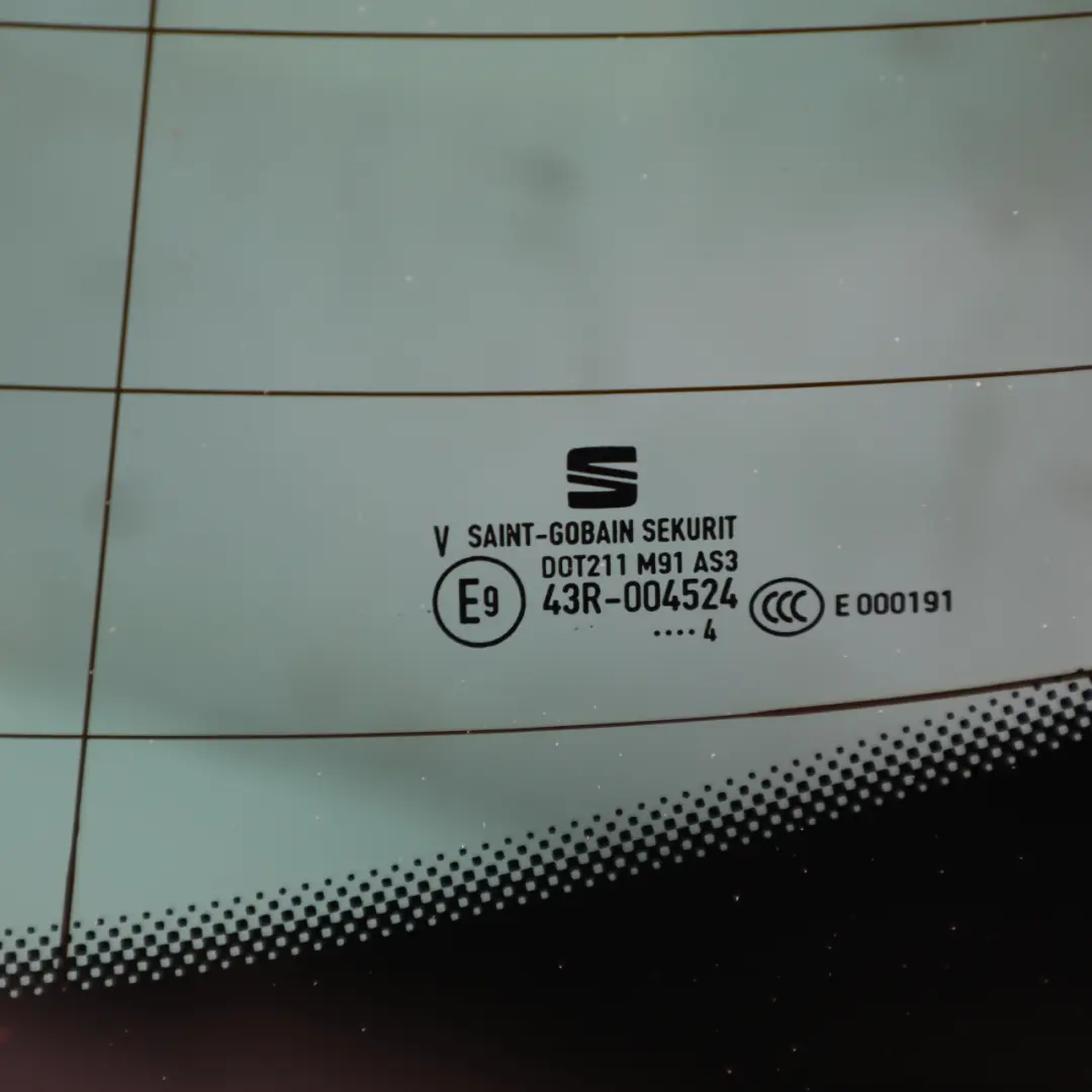 Seat Ibiza 6F Rear Window Glass AS3 Tinted Heated Glass Glazing - SKU 6F0845051C - Part number 6F0845051C