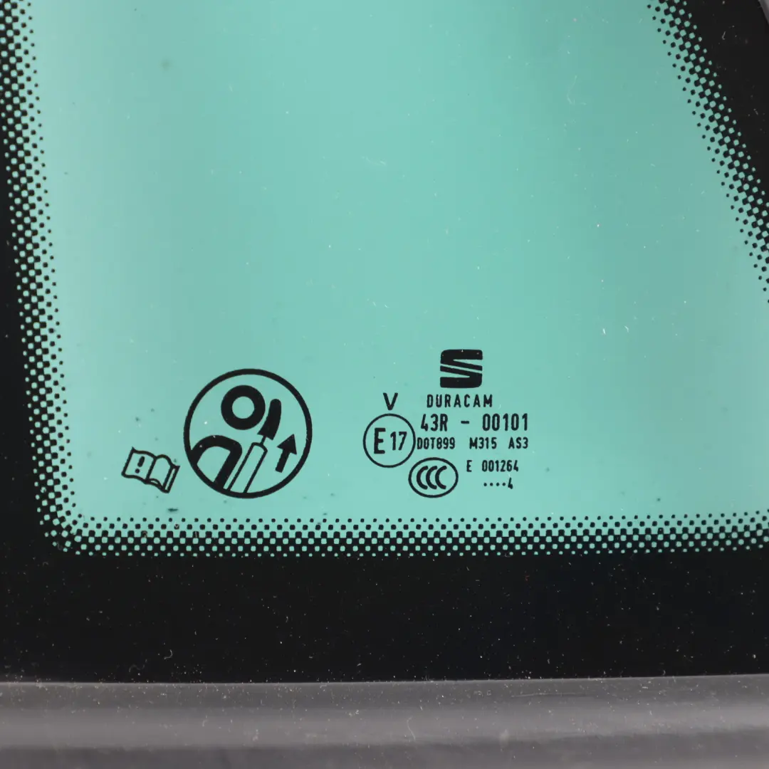 Seat Ibiza FR Side Window Quarter Panel Rear Left N/S 5D AS3 Tinted - SKU 6F0845297AJ - Part number 6F0845297AJ