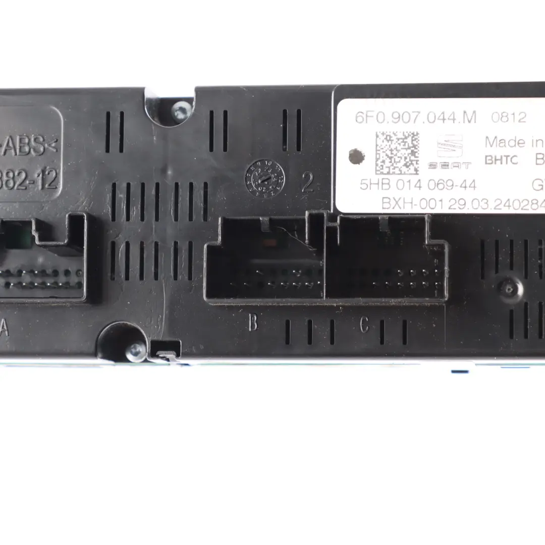 Seat Ibiza Mk5 5KJ A/C Air Condition Climate Control Switch Panel - SKU 6F0907044M - Part number 6F0907044M