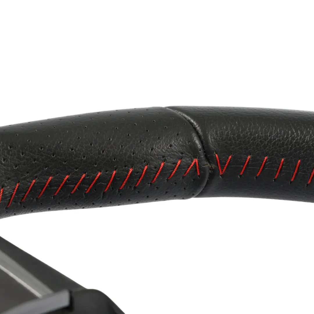 Seat Ibiza IV 6J FR Steering Wheel Black Leather Flat Bottom - SKU 6J0419091AG - Part number 6J0419091AG