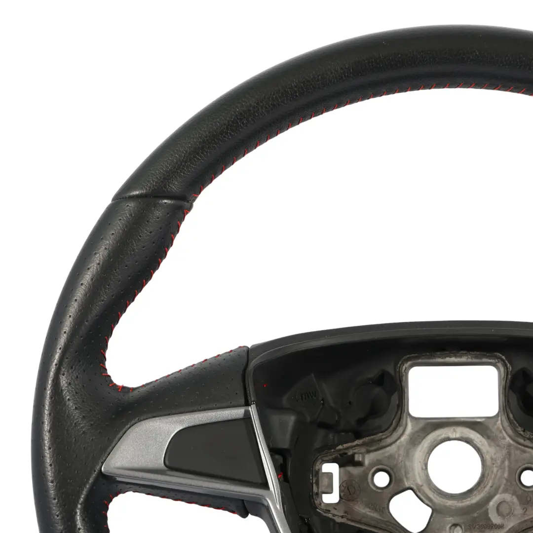Seat Ibiza IV 6J FR Steering Wheel Black Leather Flat Bottom - SKU 6J0419091AG - Part number 6J0419091AG