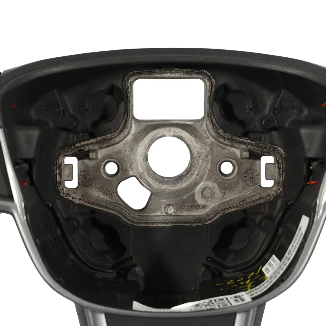 Seat Ibiza IV 6J FR Steering Wheel Black Leather Flat Bottom - SKU 6J0419091AG - Part number 6J0419091AG