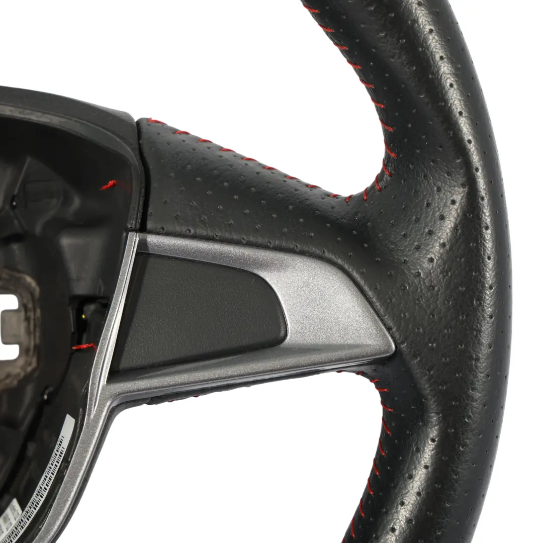 Seat Ibiza IV 6J FR Steering Wheel Black Leather Flat Bottom - SKU 6J0419091AG - Part number 6J0419091AG