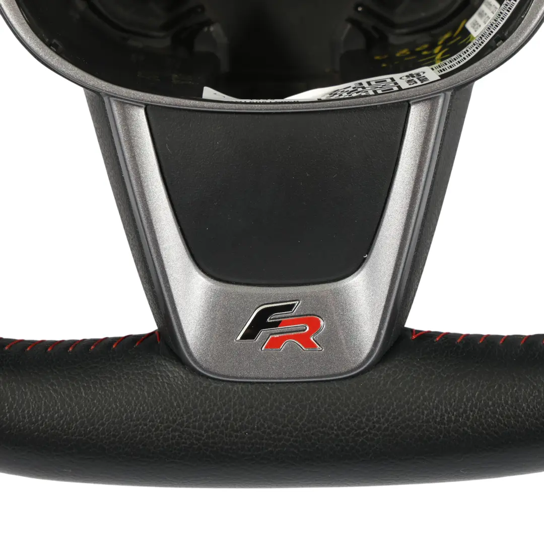 6J FR Volante In Pelle Nera Con Fondo Piatto per Seat Ibiza IV con numero di parte 6J0419091AG Seat Ibiza IV 6J FR Volante In Pelle Nera Con Fondo Piatto - SKU 6J0419091AG - Numero di parte 6J0419091AG