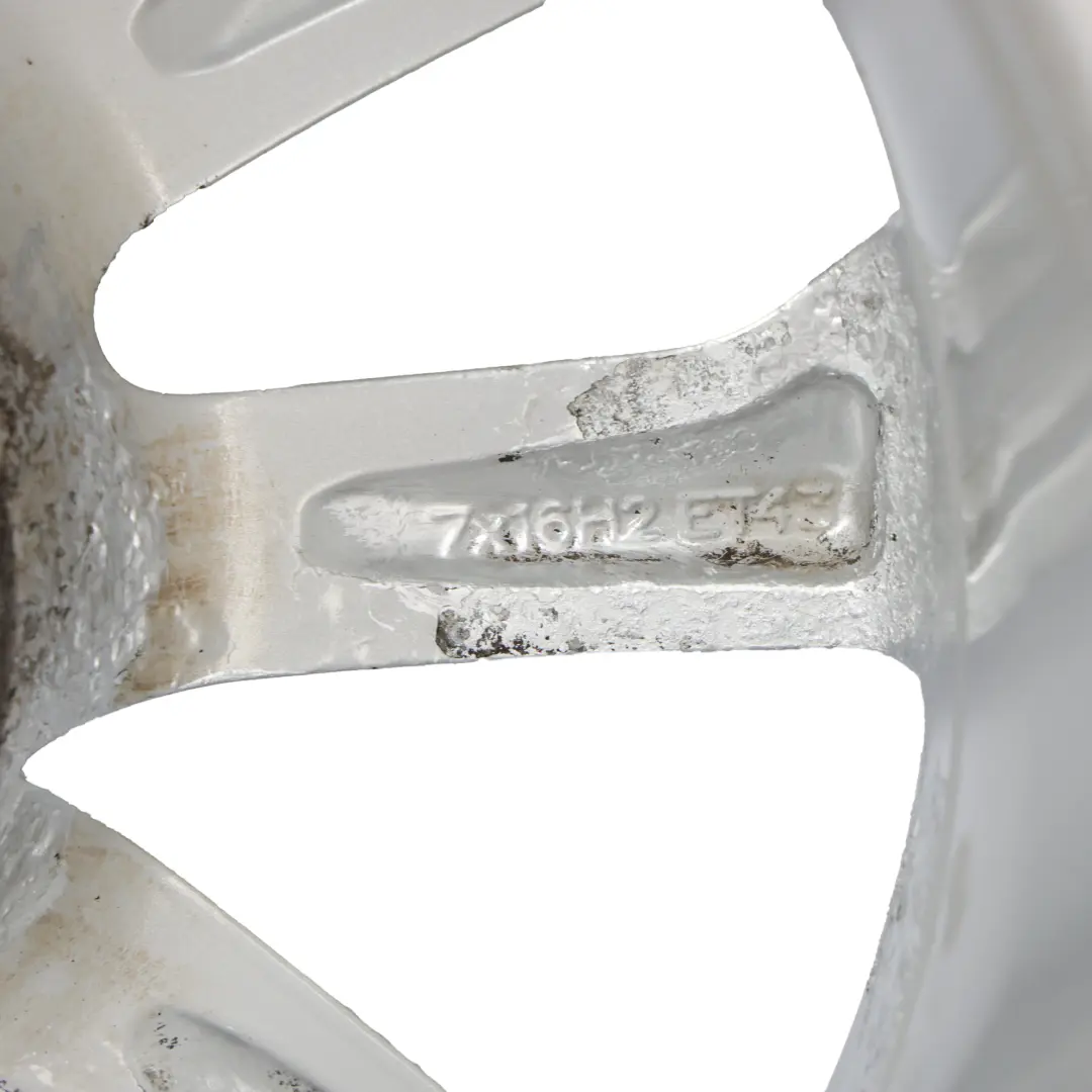 Seat Ibiza MK4 6J Jante Alliage 16" 7J ET:43 Argent Diamant - SKU 6J0601025N-1 - Numéro de pièce 6J0601025N
