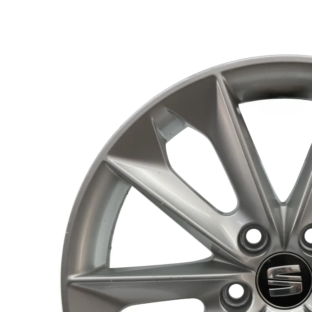Seat Ibiza Mk4 6J Wheel Alloy 16" 10 Spoke 7J ET:43 Diamond Silver - SKU 6J0601025N-3 - Part number 6J0601025N
