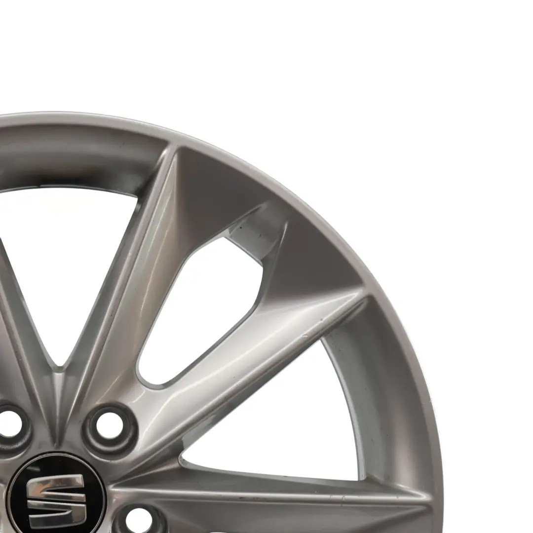 Seat Ibiza Mk4 6J Wheel Alloy 16" 10 Spoke 7J ET:43 Diamond Silver - SKU 6J0601025N-3 - Part number 6J0601025N