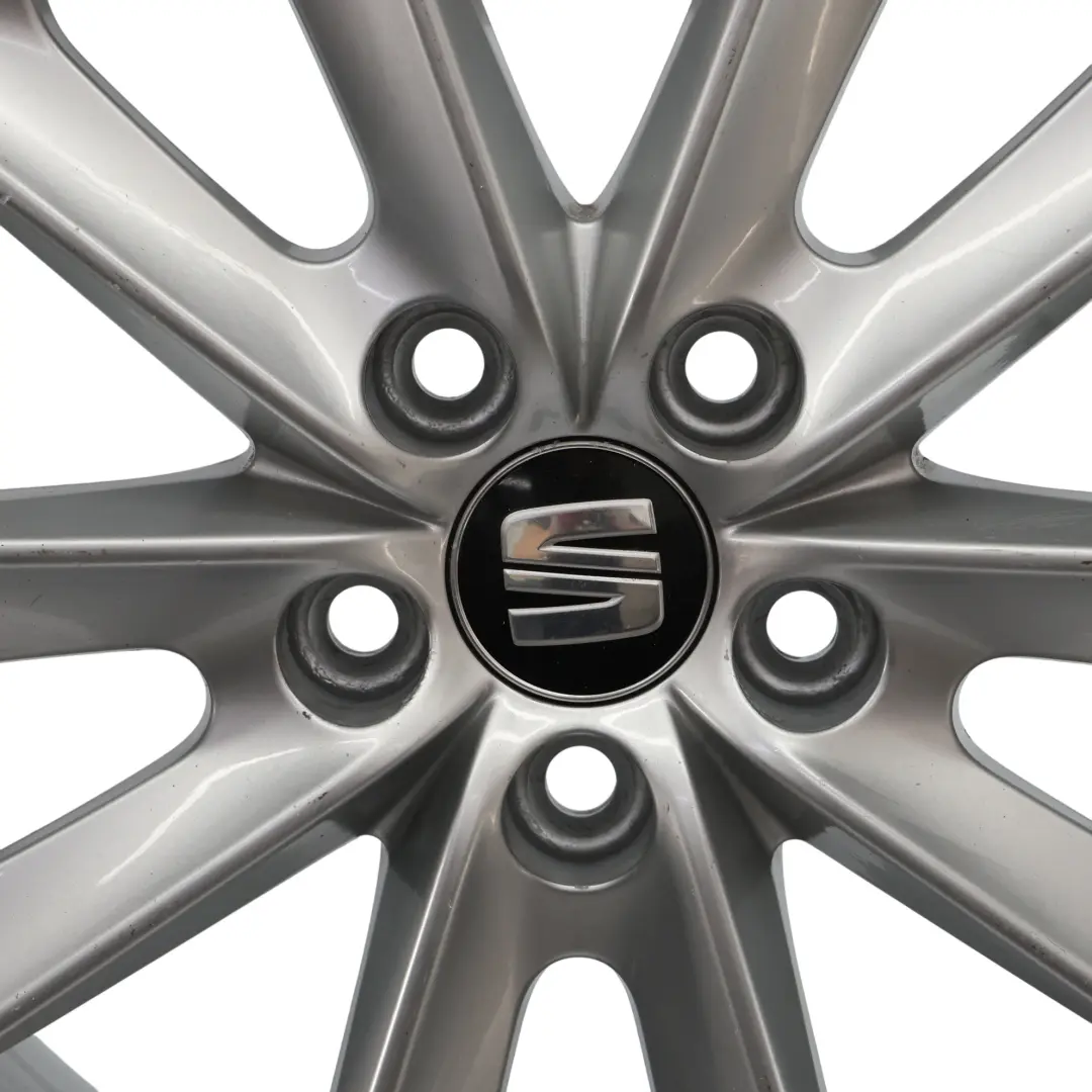 Seat Ibiza Mk4 6J Wheel Alloy 16" 10 Spoke 7J ET:43 Diamond Silver - SKU 6J0601025N-3 - Part number 6J0601025N
