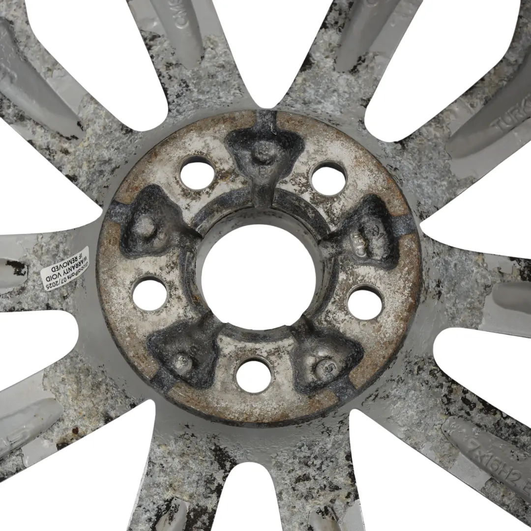 Seat Ibiza Mk4 6J Wheel Alloy 16" 10 Spoke 7J ET:43 Diamond Silver - SKU 6J0601025N-4 - Part number 6J0601025N