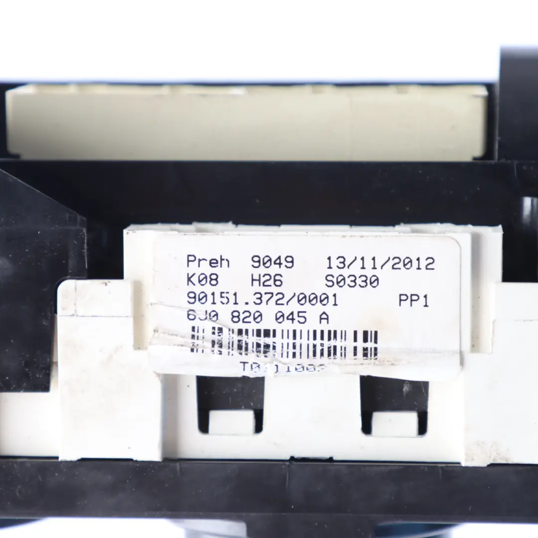 Seat Ibiza 6J Air Climate A/C Heater Control Panel Switch Unit - SKU 6J0820045A - Part number 6J0820045A