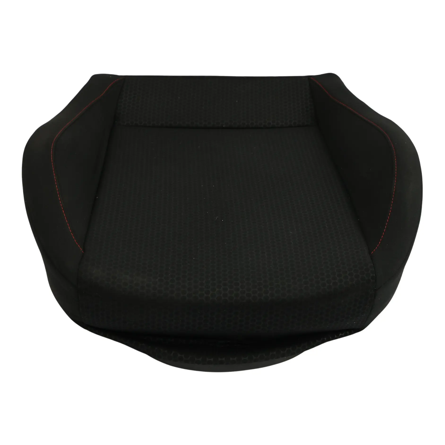 Seat Ibiza 6J Seat Cover Front Left N/S Cloth Fabric Black Red Thread