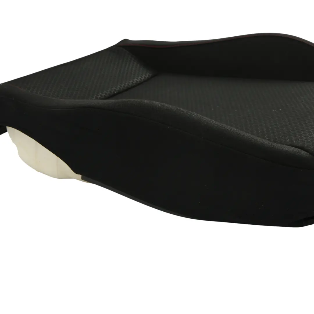 Seat Ibiza 6J Seat Cover Front Left N/S Cloth Fabric Black Red Thread - SKU 6J0881405C - Part number 6J0881405C
