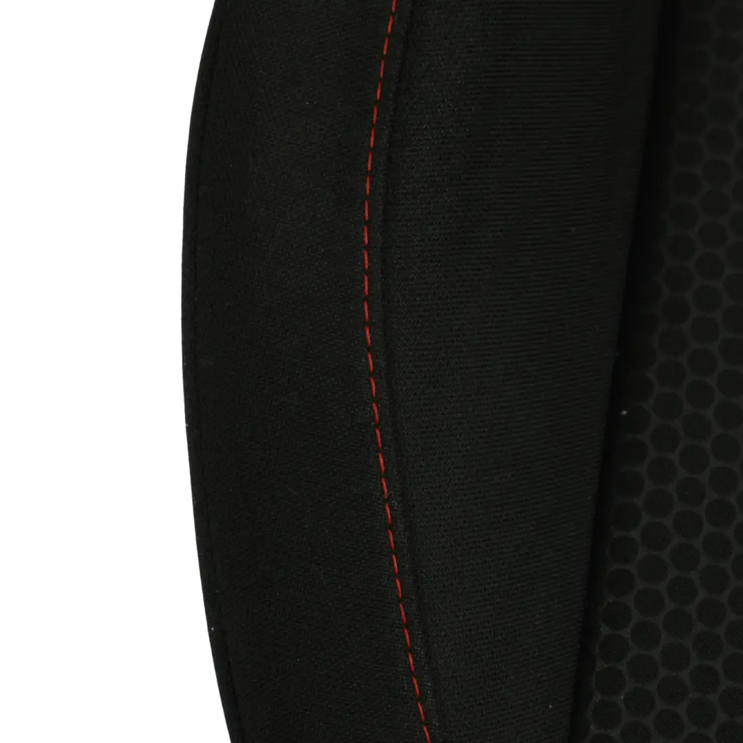 Seat Ibiza 6J Seat Cover Front Left N/S Cloth Fabric Black Red Thread - SKU 6J0881405C - Part number 6J0881405C