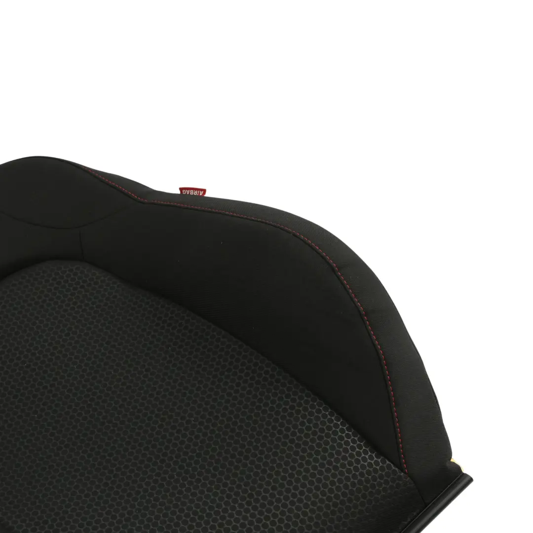 Seat Ibiza 6J Schienale Sedile Anteriore Sinistro Tessuto Nero Rosso Interno - SKU 6J0881805BF - Numero di parte 6J0881805BF