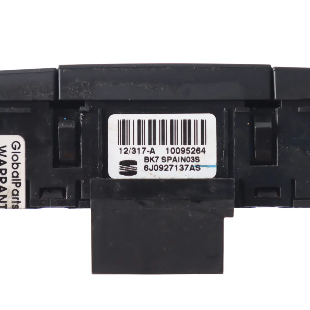 Seat Ibiza 6J Central Lock Door Switch Heated Screen - SKU 6J0927137AS - Part number 6J0927137AS